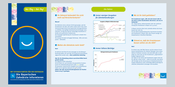 Kassenzahnärztliche Vereinigung Bayern, München, Corporate Design, Design Flyer, Poster